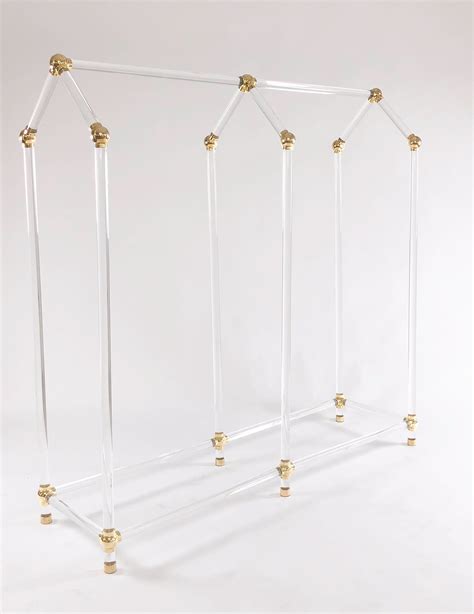 Stylish Storage: Lucite Clothing Rack for Modern Spaces